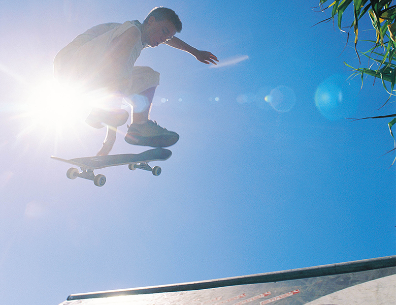 Skateboarding at Ballina Skate Park